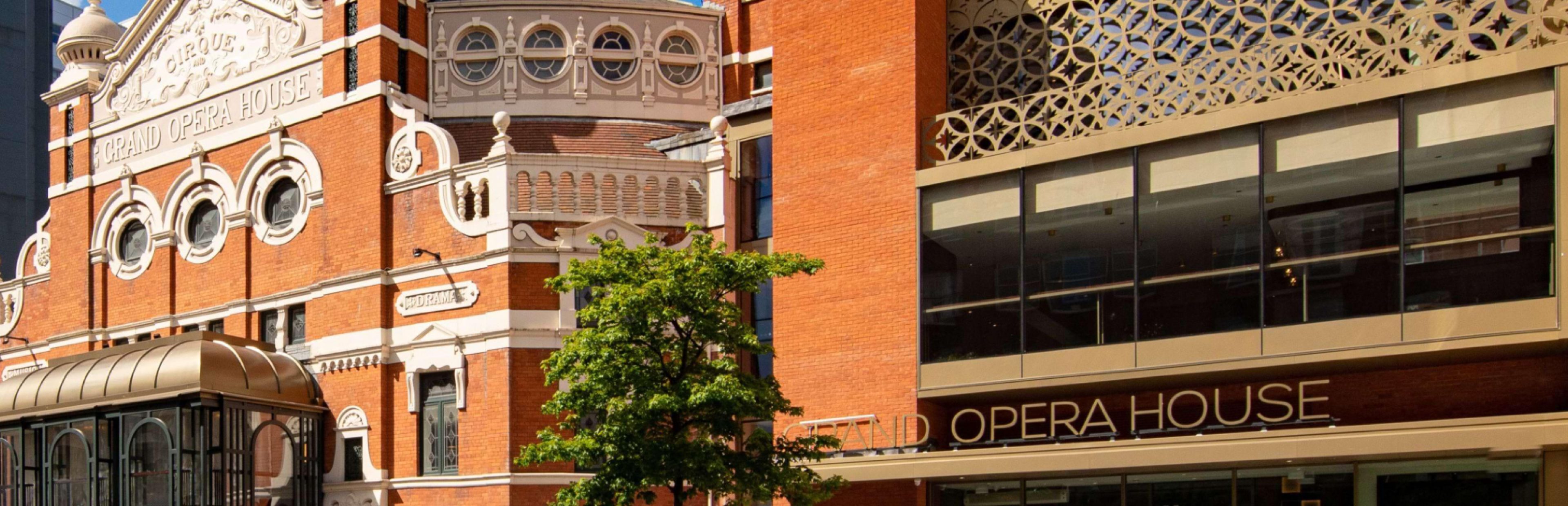 The exterior of the Grand Opera House.