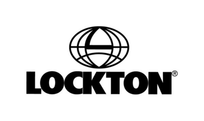 Black and white logo of Lockton featuring a stylized globe above the bold, capitalised word "LOCKTON," conveying a sense of global presence and professionalism.