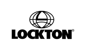 Black and white logo of Lockton featuring a stylized globe above the bold, capitalised word "LOCKTON," conveying a sense of global presence and professionalism.